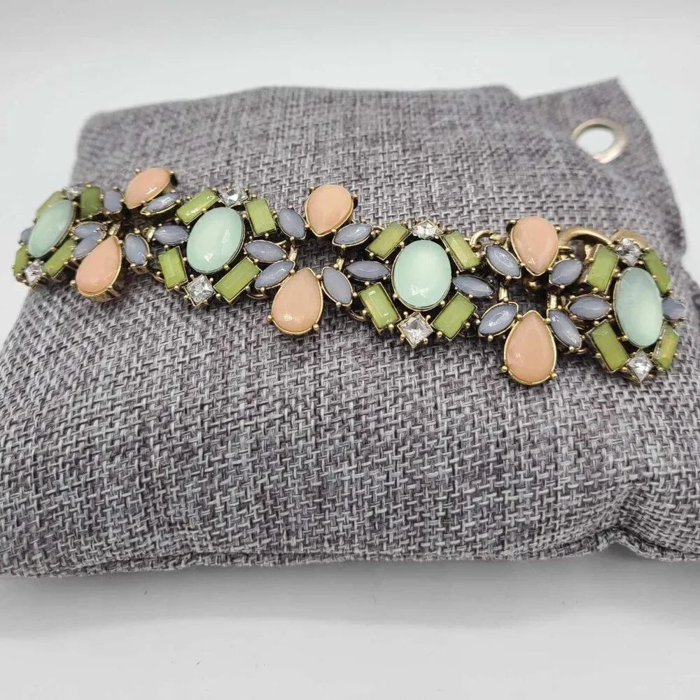 J Crew Factory Pastel Statement Bracelet NWOT!